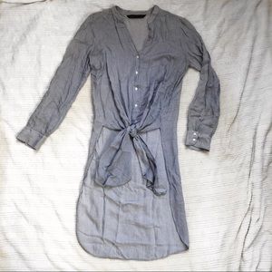 Zara Tie Front Blouse